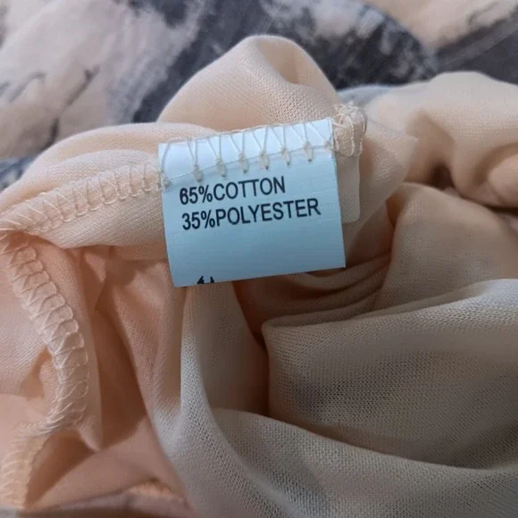 Abstract Black White Boxy Boho Lagenlook Artsy Lightweight‎ Lined Maxi Dress OS - Picture 13 of 13